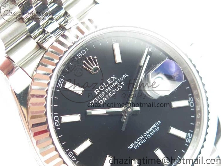 MiroTime 0414 DateJust 41MM 126334 904L SS VRF 1:1 Best Edition Black Dial Stick Markers on SS Jubilee Bracelet A Trendy 2901